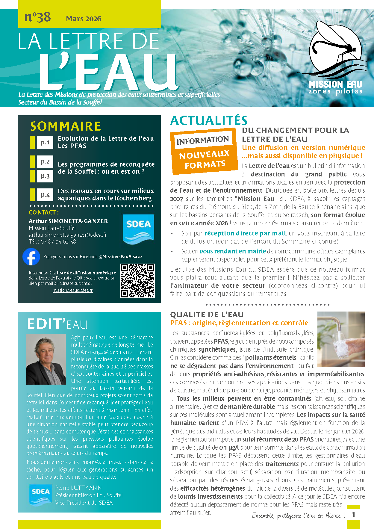 Lettre eau Bassin de la Souffel 38