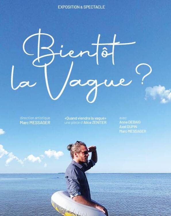 Affiche piece theatre bientôt la vague