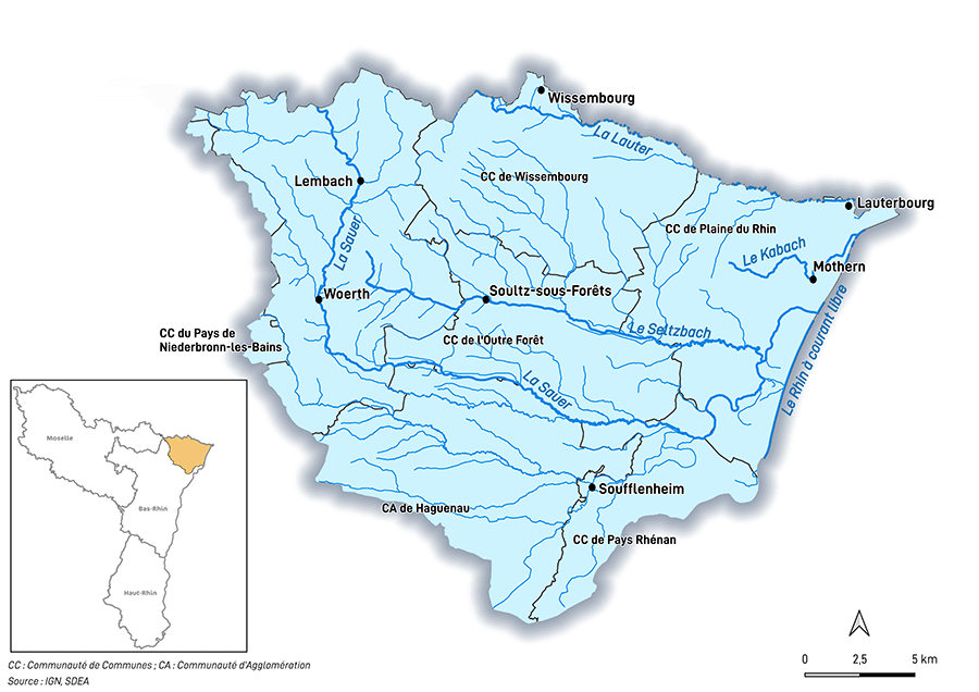 Carte PAPI NORD ALSACE