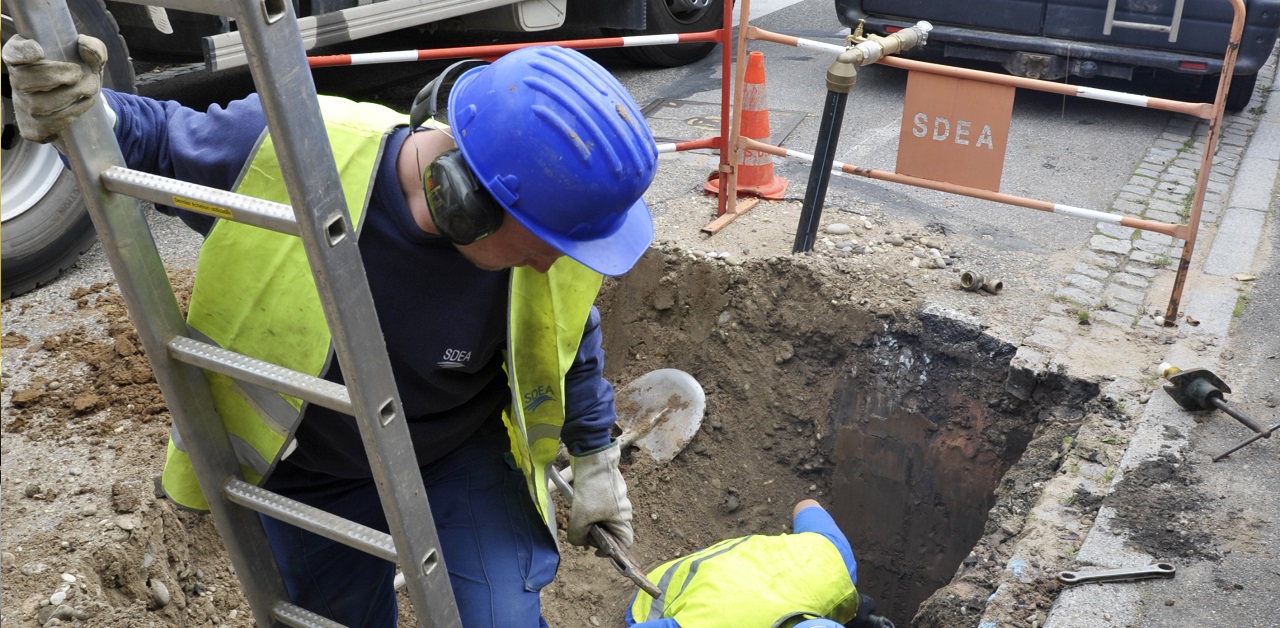 Travaux et raccord au réseau d'eau potable